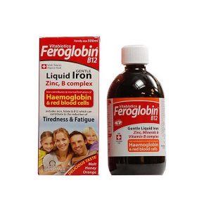 شربت فروگلوبین ویتابیوتیکس محصول کشور انگلستان و کمک به پیشگیری و درمان کم خونی - شربت آهنن فروگلوبین ویتابیوتیکس