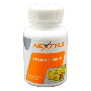 سافت ژل ویتامین ایی ۴۰۰ نکستایل - سافت ژل ویتامین E نکستایل - حاوی 400 واحد ویتامین ای ، اثرات آنتی اکسیدانی بسیار قوی - طراوت و شادابی پوست و مو _ ترمیم زخم های پوستی بهبود عملکرد قلب و عروق