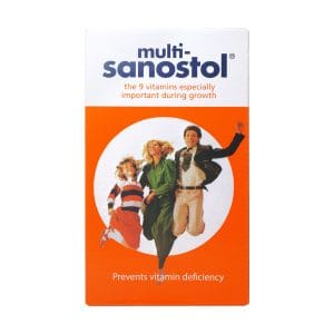 شربت مولتی ویتامین سانستول تامین ویتامین های ضروری بدن در دوران رشد کودکان و تقویت بزرگسالان - قیمت شربت مولتی ویتامین سانستول