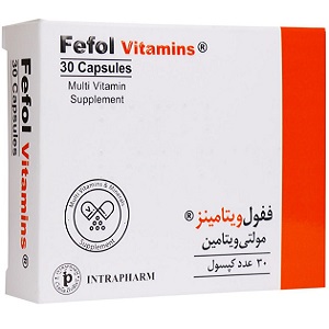 کپسول ففول مولتی ویتامین اینترافارم برای تامین انواع ویتامین‌های مورد نیاز بدن-به حفظ و تقویت سلامت بدن می‌پردازد.مقادیر تمام ویتامین‌ها و املاح را دارد.