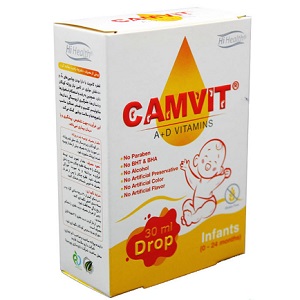 قطره ویتامین آ+د کامویت های هلث  - قیمت قطره ویتامین آ+د کامویت های هلث -کمک به رشد و استحکام استخوان‌ها و دندان‌ها و جلوگیری از پوسیدگی دندان‌های کودکان