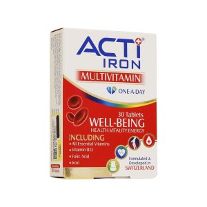 قرص اکتی آیرون ACTI Iron - جلوگیری و درمان کم خونی -حفظ تناسب اندام با افزایش چربی سوزی بدن-رفع خستگی بدن و تقویت توان بدن-حفظ سلامت پوست، موها و ناخن ها
