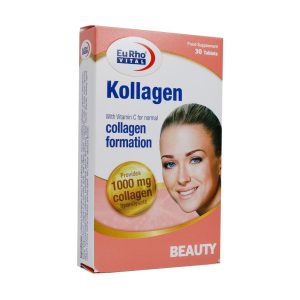 قرص کلاژن یوروویتال 30 عددی - Eurho Vital Kollagen - قرص کلاژن -تقویت سیستم ایمنی بدن-تقویت کلاژن سازی - دارای ویتامینC -برای مراقبت و بهبود پوست