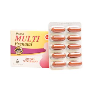 کپسول مولتی پریناتال 30 عدد دانا-Multi Prenatal-کپسول مولتی پریناتال-حاوی انواع املاح معدنی و ویتامین‌ها مورد نیاز برای خانم ها در دوران بارداری و شیردهی
