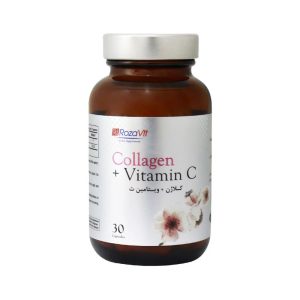 کپسول کلاژن پلاس ویتامین ث 60 عددی رزاویت-Collagen And Vitamin C-کلاژن و ویتامینC -تامین مواد مغذی و ویتامین های مورد نیاز برای سلامت پوست- درمان ریزش موها