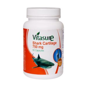 کپسول شارک کارتیلیج ویتاشور 60 عدد - Vitasure Shark Cartilage -منبع طبیعی از کلسیم و مولکول‌های ضد التهابی - درمان اختلالات حرکتی و مفاصل