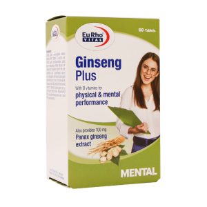 قرص جینسینگ پلاس یوروویتال ۶۰ عدد - قیمت قرص جینسینگ پلاس یوروویتال ۶۰ عدد - Eurho Vital Ginseng Plus - تقویت سیستم ایمنی بدن و تقویت قوای جنسی