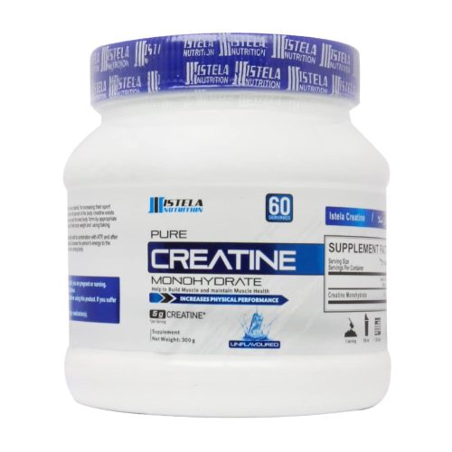 پودر کراتین مونوهیدرات استلا نوتریشن 300 گرم -Istela Nutrition Creatine Monohydrate 300 g - کمک به افزایش حجم عضلات - افزایش قدرت عضلانی