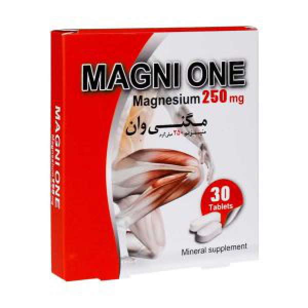 قرص مگنی وان دنیا دارو سپهر 30 عدد - قرص مگنی - مگنی وان دنیا دارو سپهر -  مگنی وان -Donya Darou Magni One - کمک به حفظ سلامت سیستم عصبی و عضلانی بدن