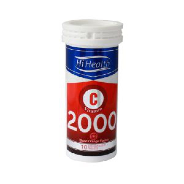 قرص جوشان ویتامین C 2000‌ های هلث با طعم پرتقال  10 عدد - تقویت و افزایش سطح ایمنی بدن -فاقد شکر و مناسب افراد دیابتی - پیشگیری و درمان سرما خوردگی