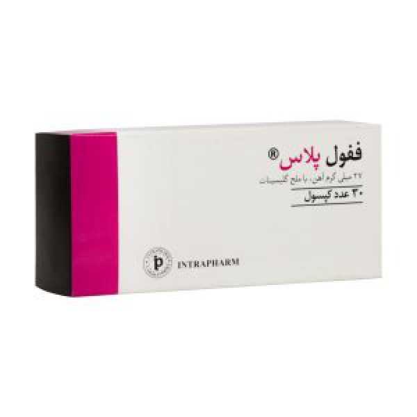 کپسول ففول پلاس اینترافارم 30 عدد - Intrapharm Fefol Plus - پیشگیری از کم خونی دوران قاعدگی - مناسب برای تامین نیازهای زنان باردار-پیشگیری و درمان کم خونی