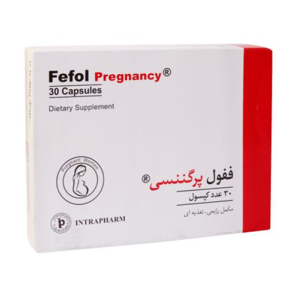 کپسول ففول پرگننسی اینترافارم 30 عددی - قیمت کپسول ففول پرگننسی اینترافارم 30 عددی مکمل برای بانوان در دوران شیر دهی و بارداری 