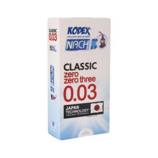 کاندوم فوق العاده نازک 03 کدکس 10 عدد - Kodex Classic 30 Microns Condoms -ساخته شده با تکنولوژی ژاپن -دارای مجوز از وزارت بهداشت -مدل لاتکس فوق العاده نازک