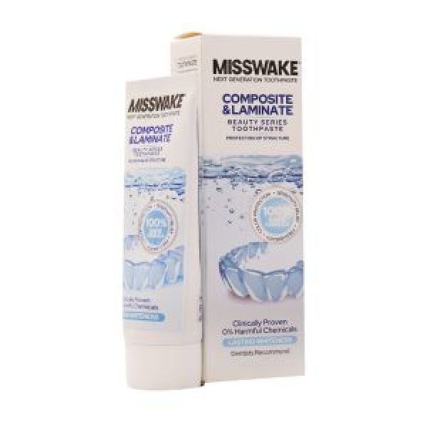 خمیر دندان مخصوص دندان های لمینت و کامپوزیت میسویک 75 میلی لیتر - Misswake Composite And Laminate Toothpaste - افزایش طول عمر لمینت و کامپوزیت
