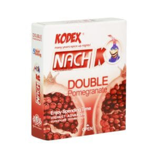 کاندوم کدکس مدل Double Pomegranate تعداد 3 - کاندوم کدکس مدل Double Pomegranate - کاندوم کدکس - کاندوم - از جنس لاتکس درجه یک