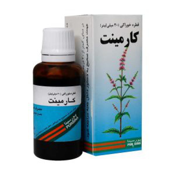 قطره کارمینت پورسینا ۳۰ میلی لیتر - قطره کارمینت - قطره کارمینت پورسینا - ضد نفخ و تسکین درد های حاصل از نفخ - محرک معده و کمک کننده هضم غذا