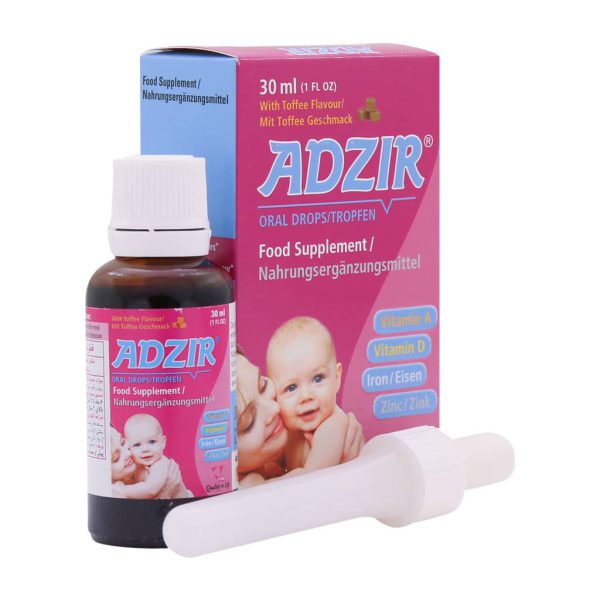 قطره آدزیر ویتان ۳۰ میلی لیتر - قیمت قطره آدزیر ویتان ۳۰ میلی لیتر - Vitane Adzir Oral Drops 30 ml - مولتی ویتامین کودکان آدزیر